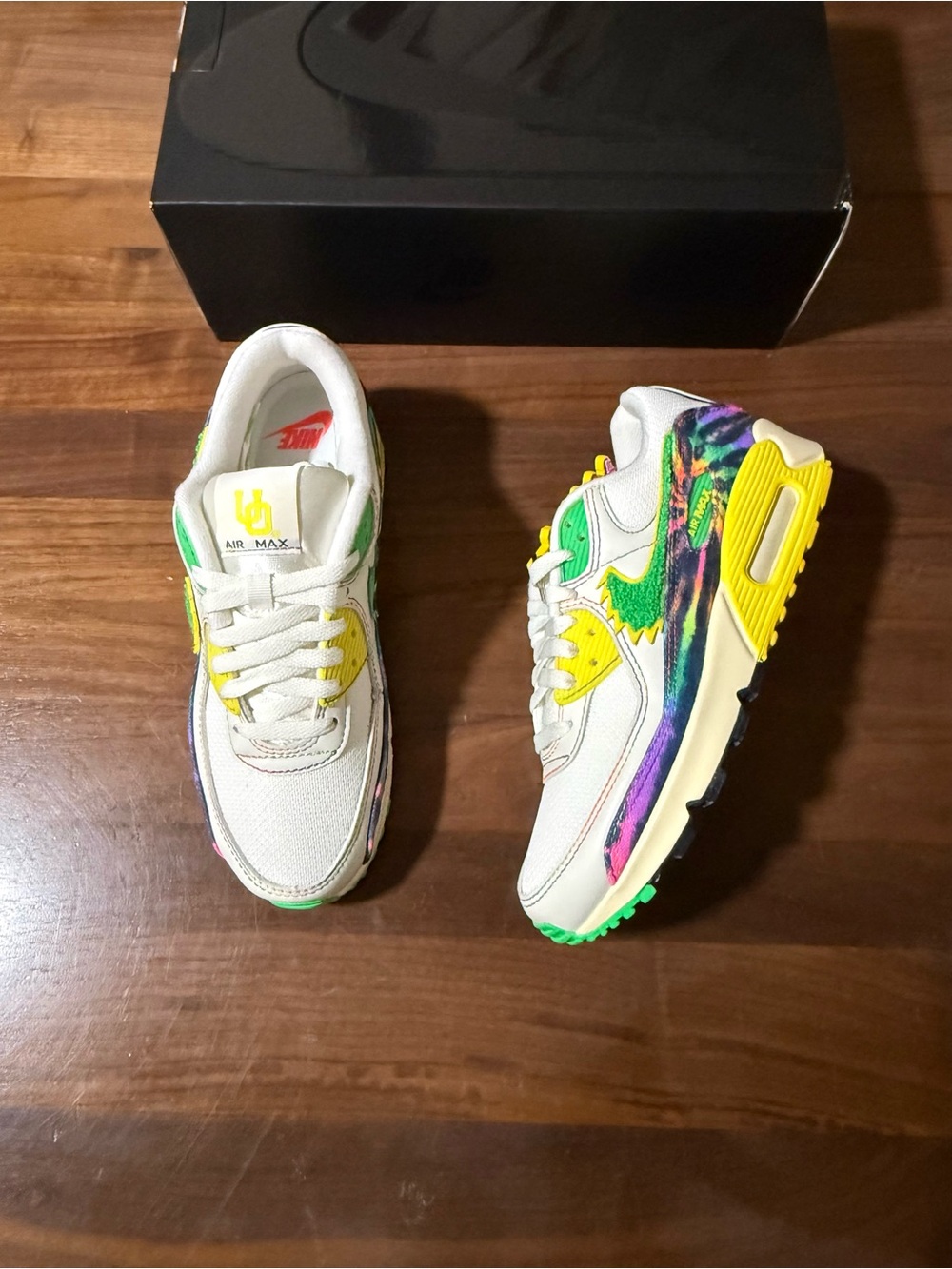 Nike GRATEFUL DEAD X UNIVERSITY OF OREGON X AIR MAX 90 'GRATEFUL DUCKS' Size 6.5